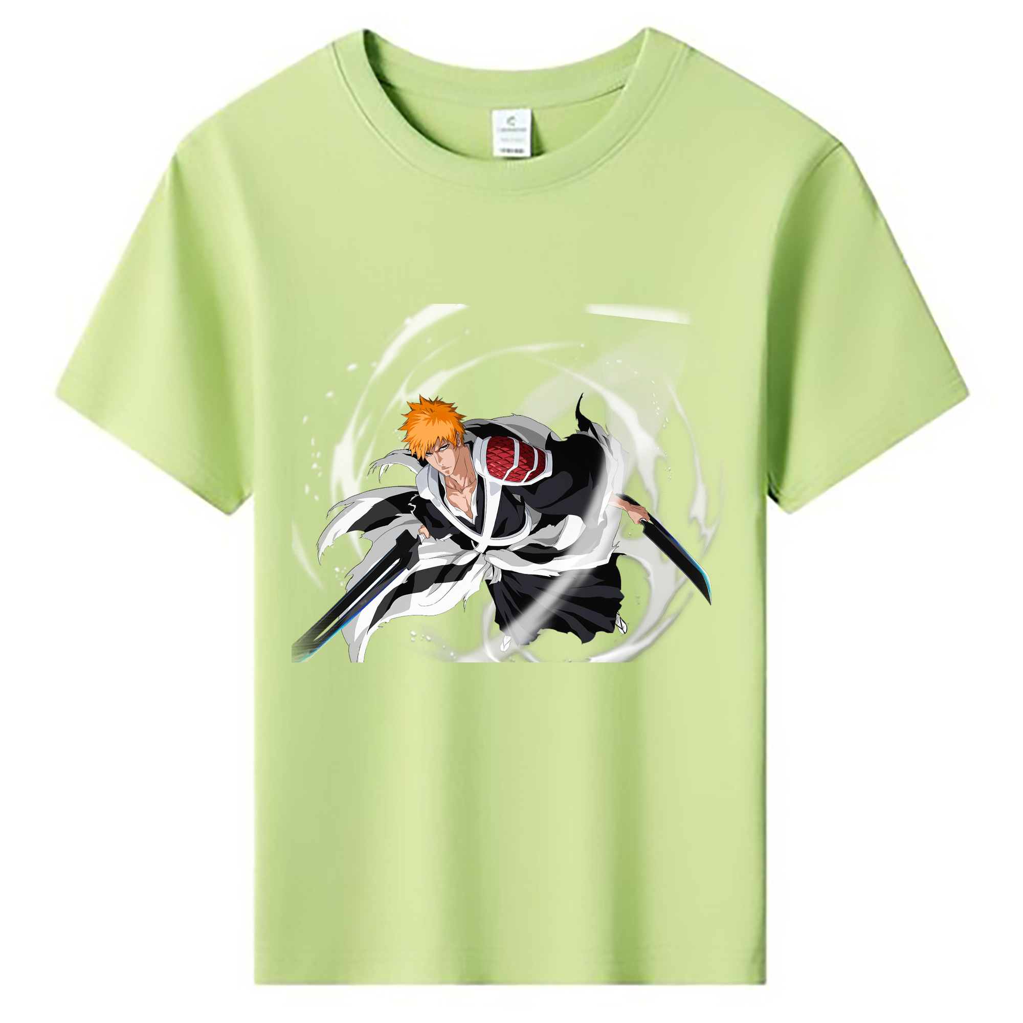 （画像用） ブリーチ 黒崎一護（くろさき いちご）BLEACH Kurosaki Ichigo 綿100％キッズTシャツ（フロントプリント）